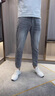 真維斯（JEANSWEST）牛仔褲男士2025春夏新款百搭直筒修身小腳彈力錐形九分褲子男 2110-7H黑色 31 碼 曬單實(shí)拍圖