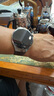 HUAWEI WATCH 5 木星棕素皮氟橡膠復合表帶（L碼）(22mm)適配WATCH5 46mm 曬單實(shí)拍圖