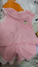 G.DUCKKIDS小黃鴨女童夏裝套裝2025新款兒童短袖兩件套1一3歲女寶寶夏天衣服 粉色 90 尺碼1~2歲【 80-90cm】 曬單實拍圖