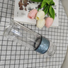 點(diǎn)盛夏季純鈦茶水分離杯雙層高顏值便攜玻璃杯辦公室大容量泡茶杯水杯 禮盒包裝-鈦晶藍(lán)400ml送杯套杯刷 曬單實拍圖