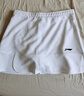李寧（LI-NING）羽毛球服女子速干涼爽褲裙內(nèi)置安全褲防走光運(yùn)動褲裙 白色 L  曬單實(shí)拍圖