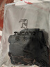 啄木鳥品牌春秋裝純棉長袖t恤男士翻領(lǐng)打底衫加絨冬季中年休閑polo 衫男 P18-黑色XH 175/XL建議135-150斤 曬單實拍圖