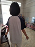 凌卡戚國(guó)潮可愛貓咪插肩撞色短袖T恤女新小眾復(fù)古校園風(fēng)上衣ins 黑拼灰色優(yōu)質(zhì)面料 L 106-120斤正版品質(zhì) 曬單實(shí)拍圖