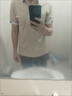 翻領(lǐng)保羅polo衫短袖t恤男裝商務(wù)休閑有領(lǐng)上衣服潮牌夏季半袖 CSF-R30白色 （涼感冰絲款） XL  （建議120-135斤以?xún)龋?曬單實(shí)拍圖