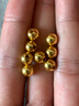 縱橫金業(yè)足金999   黃金轉(zhuǎn)運珠 金珠子  1克 單顆 頂珠 散珠 手串diy 1克  轉(zhuǎn)運珠 曬單實拍圖