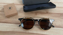 馬登福叔美式復古手工圓框眼鏡阿美咔嘰可拆兩用印花墨鏡飾品男 金框灰鏡 偏光夾片 曬單實(shí)拍圖