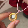 周大福SOINLOVE蜜粉金十里紅妝圓滿(mǎn)蓮年平安扣黃金珍珠項(xiàng)鏈 VR1583 曬單實(shí)拍圖