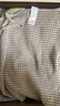 無(wú)印良品（MUJI）女式 經(jīng)編泡泡紗 吊帶背心 女士女款女裝 25年夏季細肩帶FCA65C5S 米色格紋 L (165/88A) 曬單實(shí)拍圖