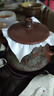 欽州坭興陶茶壺松鶴延年柱礎(chǔ)壺名家純手工泡茶壺家用功夫茶具 松鶴延年柱礎(chǔ)壺 250ml 曬單實(shí)拍圖