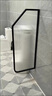 不銹鋼玻璃衛生間隔板小便池擋板酒店寫(xiě)字樓公共廁所鐵藝隔斷 40*120(亞光黑不銹鋼現貨) 曬單實(shí)拍圖