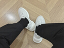 雅格獅丹（Aquascutum）男鞋2025秋季新款牛皮透氣休閑運動鞋厚底耐磨增高鞋子男 白色 41 曬單實拍圖