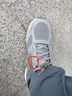 斯凱奇（Skechers）男鞋跑鞋透氣網(wǎng)面跑步鞋舒適緩震回彈休閑運(yùn)動鞋 GYBL灰藍(lán) 42 曬單實(shí)拍圖
