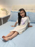 班納班納女童睡裙夏季純棉2025新款親膚中大童洋氣薄款家居服兒童夏裝睡衣 e文藝花香草綠 160 曬單實(shí)拍圖
