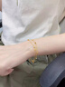 中國黃金（CHINA GOLD）足金星星黃金手鏈女款計價(jià)轉運珠時(shí)生日禮物送女友老婆教師節禮物 【心動(dòng)禮盒】怦然心動(dòng)手鏈 約4g 曬單實(shí)拍圖
