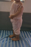 熊迪明女童夏裝女寶寶夏天短袖衣服2洋氣3歲女嬰兒童裝夏季套裝韓版潮 粉紅色 XT線條系帶背心套裝 90 cm【適合20-25斤】 曬單實(shí)拍圖