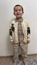 G.DUCKKIDS小黃鴨男童春秋套裝新款嬰幼兒童衣服男寶寶秋裝毛衣小童襯衫褲子 SJ8250款 米白色三件套 80 尺碼7-11月建議寶寶75-85cmcm 曬單實拍圖