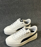彪馬（PUMA）【小白鞋】增高厚底網(wǎng)球風(fēng)板鞋女復(fù)古休閑鞋 SKYE 374764 白-黑色-02 38 曬單實(shí)拍圖