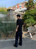 伯爵卓爾【天絲亞麻混紡】薄款透氣短袖T恤男士2025夏季新款體恤 T521333 冰河灰 L (175) 曬單實(shí)拍圖