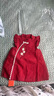 優(yōu)奇嬰兒衣服女寶寶夏季薄款無袖連衣裙女童裙子周歲禮服滿月紅色喜慶 曬單實拍圖