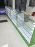 JPHZNB木質(zhì)藥店貨架西藥大藥房玻璃層展示柜診所衛(wèi)生室藥品展柜農(nóng)藥柜臺 玻璃高柜100*30*220 曬單實拍圖