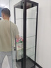 帥軒手辦柜展示柜子樂(lè )高模型積木玩具擺件防塵柜盲盒收藏樣品玻璃酒柜 【黑色】160×50×40cm單門(mén)四層 3C認證防爆玻璃(不含燈） 曬單實(shí)拍圖