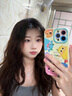 圣圖朗新款可愛小怪獸蘋果16promax手機殼iphone14高級感15pro掛繩12可愛女13卡通植絨硅膠8plus情侶全包 可愛五只怪獸撞色液態(tài)硅膠-【古董白】 iPhone 13 Pro Max 曬單實拍圖
