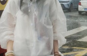 奧克云EVA材質(zhì)雨衣加厚加大成人非一次性輕便女士防暴雨戶外長(zhǎng)款一體全身透明2件獨(dú)立包裝AKY012201 曬單實(shí)拍圖
