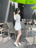 潮夢(mèng)城復(fù)古芭蕾平底鞋女夏季新款系帶透氣德訓(xùn)單鞋 黃色 35 版型偏小拍大一碼 曬單實(shí)拍圖