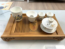 瀾春江白瓷羊脂玉影青功夫茶具國(guó)潮蓋碗側(cè)把茶壺茶杯家用辦公高檔伴手禮 萬(wàn)里長(zhǎng)城13件套-側(cè)把壺套裝 【高檔禮盒裝】 曬單實(shí)拍圖