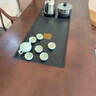 宏岑木雅大板實木茶桌椅組合新中式辦公室老板用燒水壺茶桌茶臺一體桌整套 1.6米石盤款茶桌1圍椅4月牙椅 曬單實拍圖
