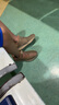 迪士尼[開(kāi)學(xué)]童鞋秋米奇飛織椰子鞋軟底透氣男女童運動(dòng)鞋 橘/棕 34 曬單實(shí)拍圖