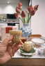小謙山房嬌黃粉彩花卉仿古陶瓷壺泡茶辦公室一人喝小茶壺功夫茶具一壺一杯 嬌黃花卉雙杯禮盒 160ml 曬單實(shí)拍圖