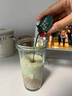 Glasslock玻璃杯進口帶蓋大容量男女夏季高顏值冷萃杯吸管刻度杯綠色450ml  曬單實拍圖