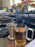 尚明鋁蓋高硼硅玻璃泡茶杯過濾茶杯茶水分離辦公家用大容量透明茶杯 鈦內(nèi)膽500ML 曬單實拍圖
