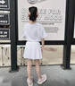 FILA斐樂(lè)童裝兒童運(yùn)動(dòng)短裙2025年夏季新款網(wǎng)球裙女童中大童蘇珊裙 玉石白-WT 150 曬單實(shí)拍圖