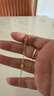 中國黃金（CHINA GOLD）黃金手鏈幸運四葉草金手鏈女足金送媽媽老婆女友七夕情人節(jié)禮物 四葉草雙層手鏈+限定甄選禮盒 曬單實拍圖
