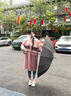 愛(ài)上雨商務(wù)原木手柄大號(hào)長(zhǎng)雨傘定制logo高端抗風(fēng)直桿雙人廣告?zhèn)阌D案字 【商務(wù)必備】16骨閃耀黑-原木柄 曬單實(shí)拍圖