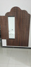 百思木實(shí)木洞洞板穿衣鏡置物掛衣架一體遮擋電表箱隱藏式隱形推拉全身鏡 200*120cm【胡桃色】 曬單實(shí)拍圖