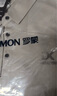 羅蒙（ROMON）無痕冰絲短袖t恤男翻領(lǐng)2025新款純色寬松商務休閑打底衫半袖上衣 米色 2XL 曬單實拍圖