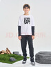NIKE3BRAND 耐克童裝男女童純棉長(cháng)袖T恤+長(cháng)褲2件套秋季長(cháng)T套裝 曬單實(shí)拍圖