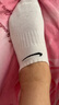 耐克（NIKE）襪子男襪子女 25新款運動健身訓練籃球襪情侶低幫時尚短襪 三雙裝 主推/經(jīng)典白/三雙裝 M/24-26厘米/38-42碼 曬單實拍圖