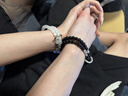 古耐錦鯉情侶手鏈一對男女款S999足銀手串生日禮物女生送女朋友實(shí)用S999足銀情侶手串一對 曬單實(shí)拍圖