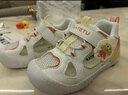 卡特兔學(xué)步鞋寶寶涼鞋2025夏季嬰兒鞋幼兒園小白鞋防滑網(wǎng)眼透氣步前涼鞋 白黃橙 22 內(nèi)長13.5cm 腳長12.5-13.0 曬單實(shí)拍圖