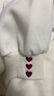 尚靜圓領(lǐng)愛(ài)心刺繡衛衣女寬松慵懶風(fēng)小個(gè)子長(cháng)袖上衣 米杏色 XL 曬單實(shí)拍圖