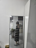 旅途原品（ltyp）真絲亞麻棉休閑V字翻領(lǐng)條紋針織連衣裙女直筒中長(zhǎng)裙 杏黑色-經(jīng)典條紋-真絲亞麻棉 XS -S/150-155cm（現(xiàn)貨） 曬單實(shí)拍圖