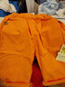緞緞熊男童短褲夏裝薄款寬松休閑七分褲兒童夏季中褲寶寶韓版洋氣褲子潮 桔色 100 cm 曬單實(shí)拍圖