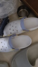 斯凱奇（Skechers）夏季女鞋洞洞鞋涼鞋增高厚底耐磨沙灘拖鞋小怪獸包頭洞洞鞋111581 白色/多彩色/WMLT 37 曬單實拍圖