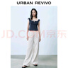 UR2025秋季新款女裝簡(jiǎn)約基礎百搭闊腿休閑長(cháng)褲UYY850087 本白 25 曬單實(shí)拍圖