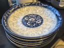 恩壽溯青花瓷盤(pán)子加厚釉下彩工藝陶瓷盤(pán)子菜盤(pán)家用飯盤(pán)果盤(pán)微波爐菜碟子 【優(yōu)等青花瓷】盤(pán)6個(gè) 7英寸 曬單實(shí)拍圖