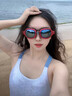 佳斯特（JAST）泳鏡女游泳眼鏡男高清防水防霧大框平光近視可選成人游泳鏡JSD605 酒紅電鍍平光泳鏡+206粉色泳帽 曬單實(shí)拍圖